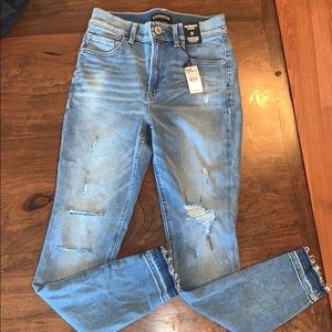 Express Cropped High-Rise Jeans